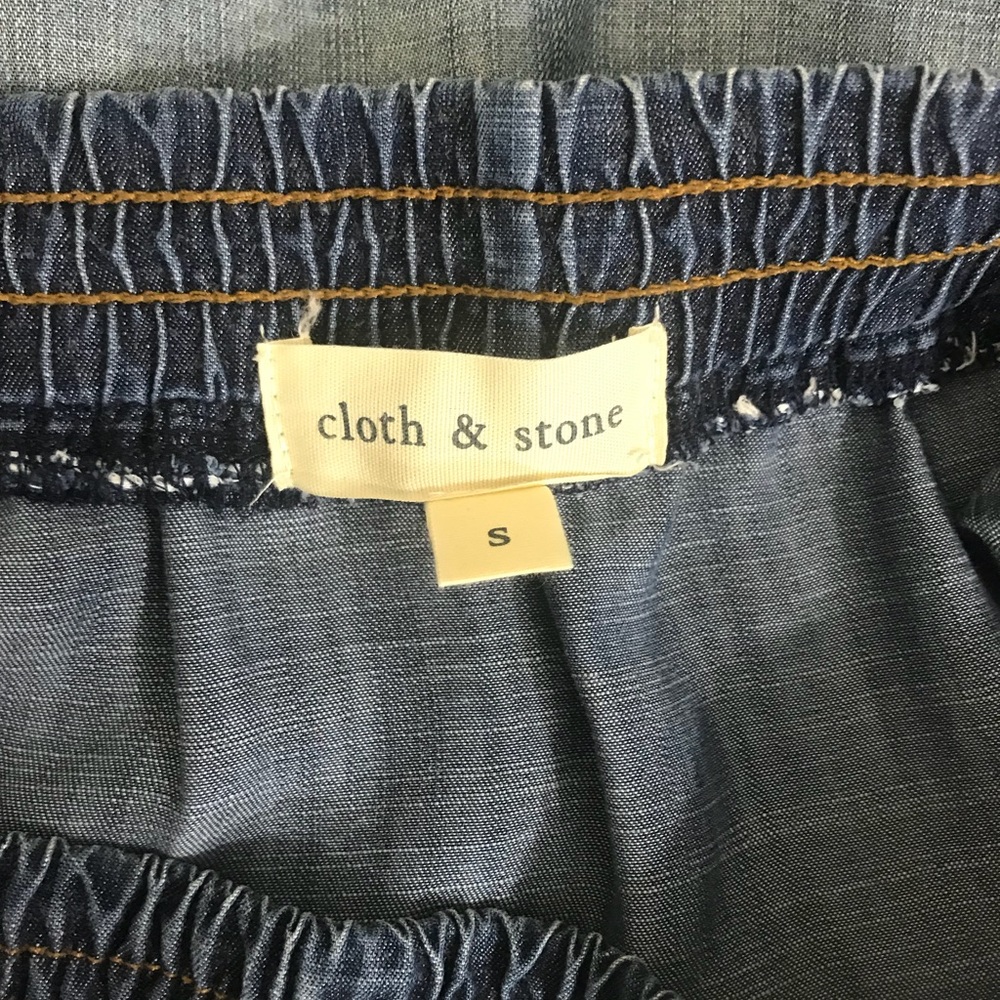 Anthropologie Cloth & Stone | Chambray Skirt - Picture 7 of 7